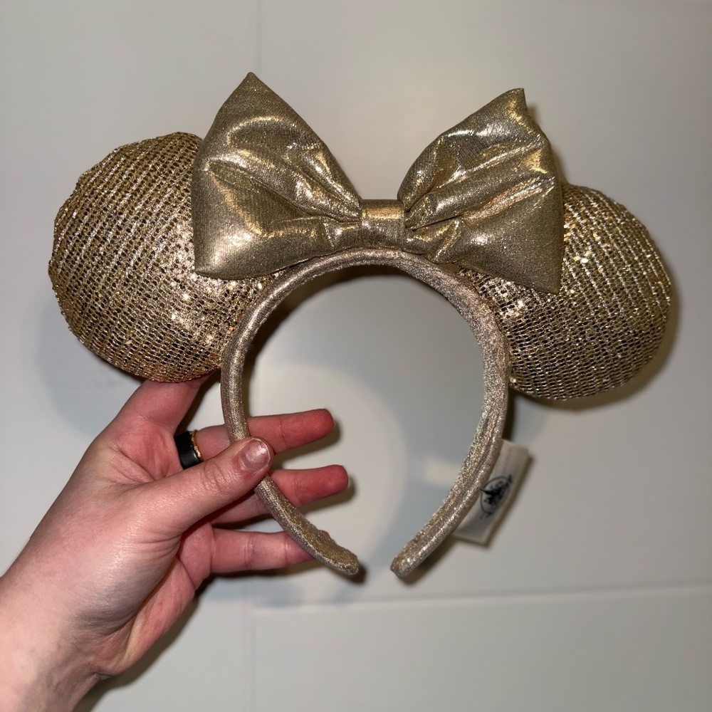 Gold Champagne Minnie Mouse Ears - Disney Parks